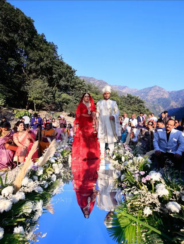 Baraat celebration at a destination wedding